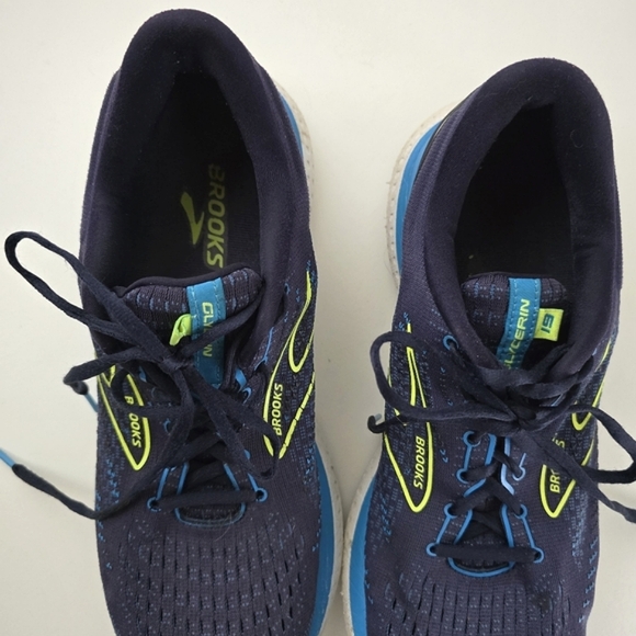 Brooks Men's Glycerin 19 Navy Blue Neutral Running Sneakers Size 11.5 - Picture 6 of 13